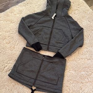 Lululemon Gray Zip-Up Hoodie removable